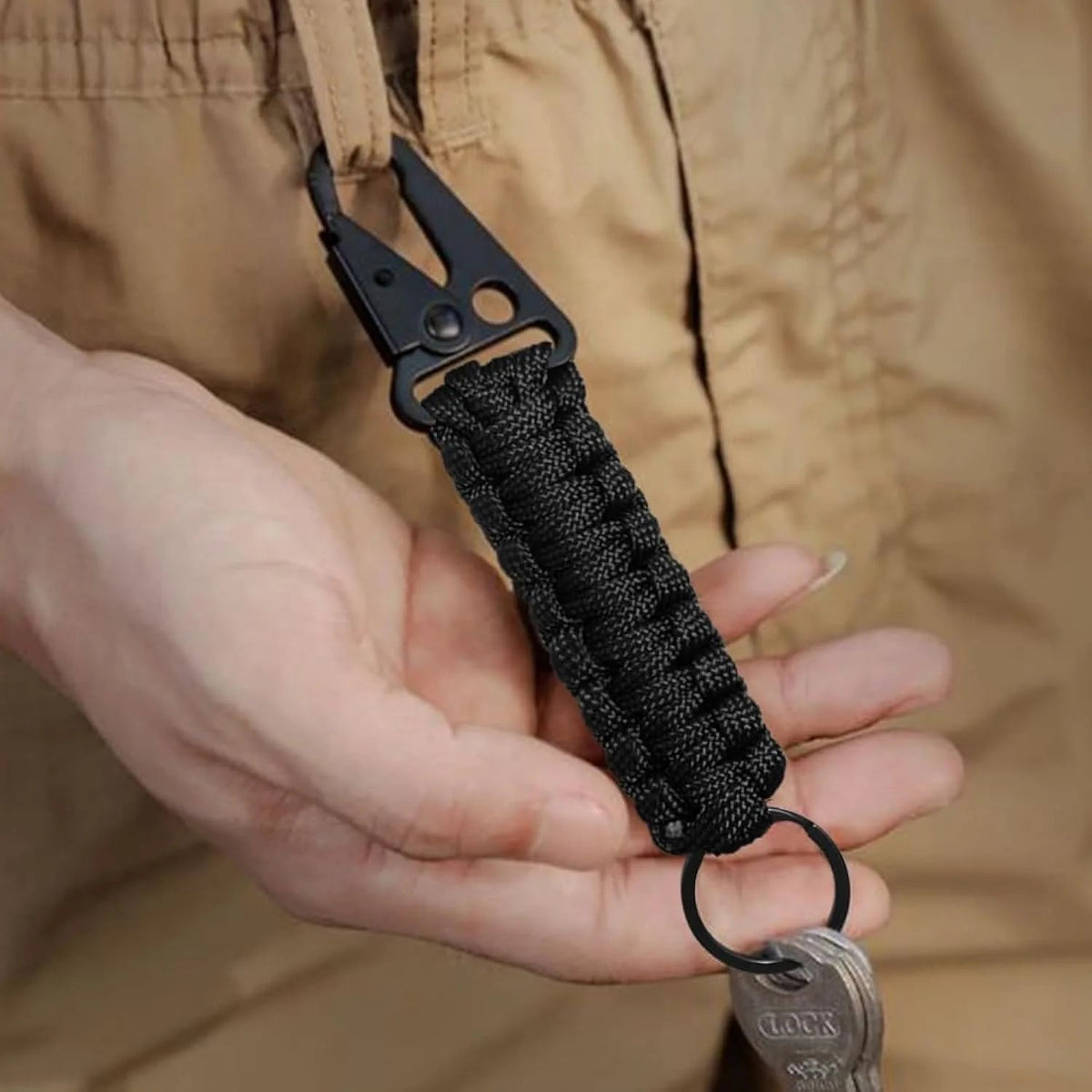 Military Paracord Survival Keychain