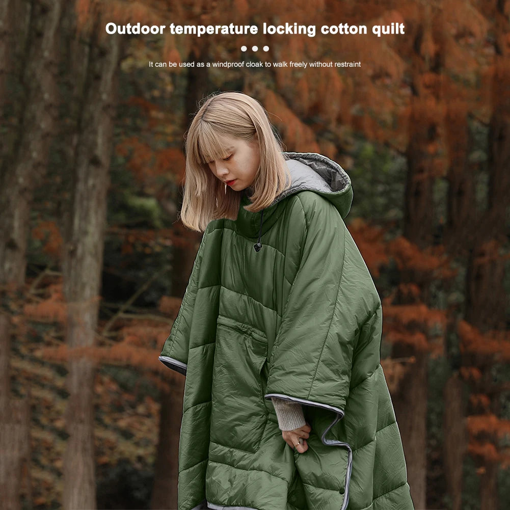 Winter Wearable Sleeping Bag Poncho