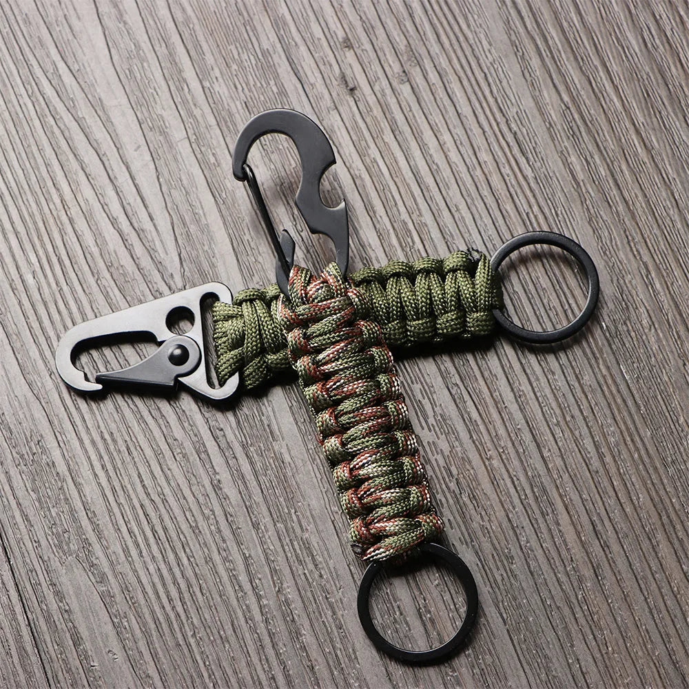 Military Paracord Survival Keychain