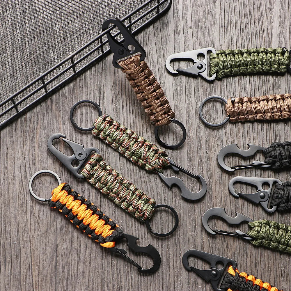 Military Paracord Survival Keychain