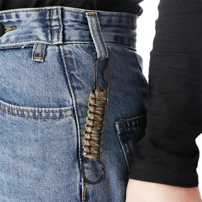 Military Paracord Survival Keychain